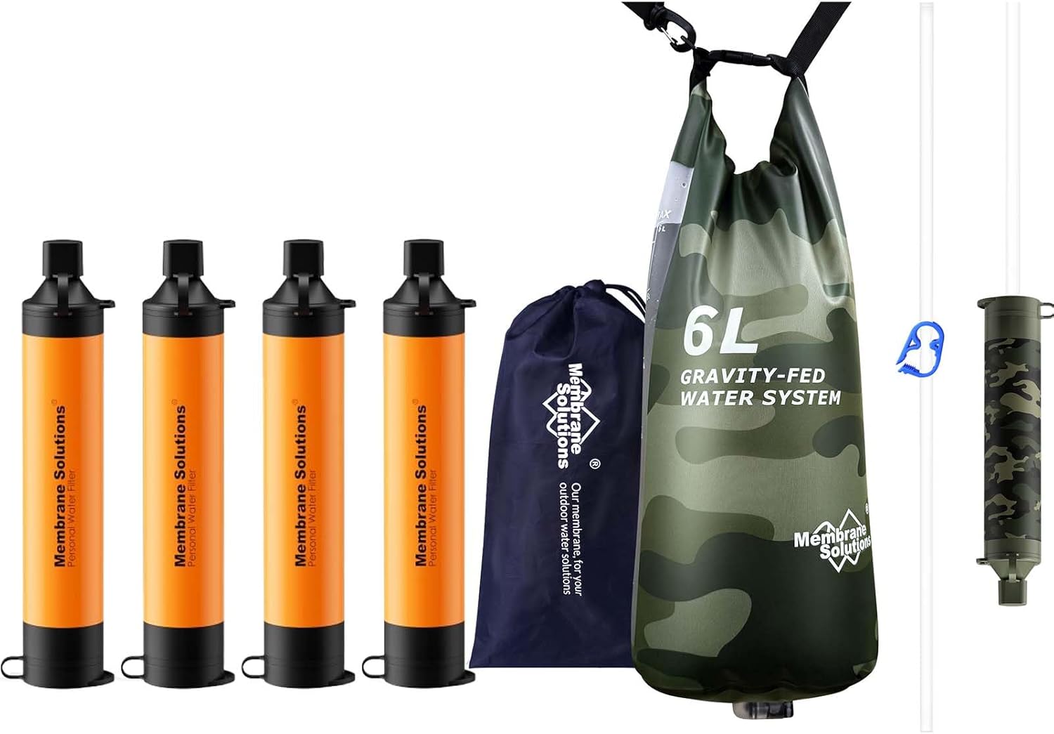 Portable Water Filter - Filtro d'acqua Pro 6L Camo Gravity