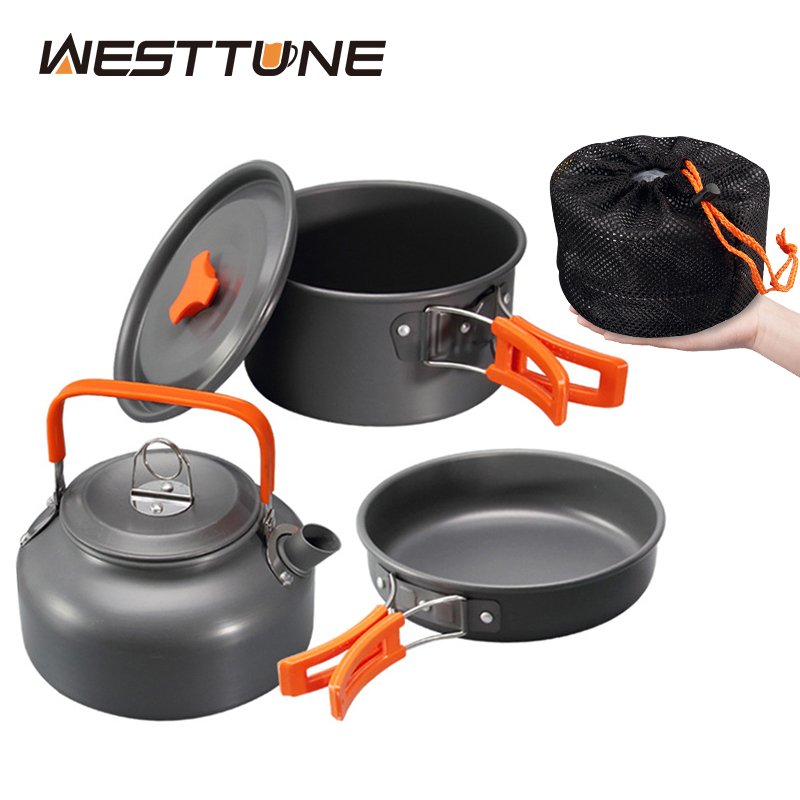 Outdoor Camping Cooking Set - WESTTUNE Kit di pentole da campeggio