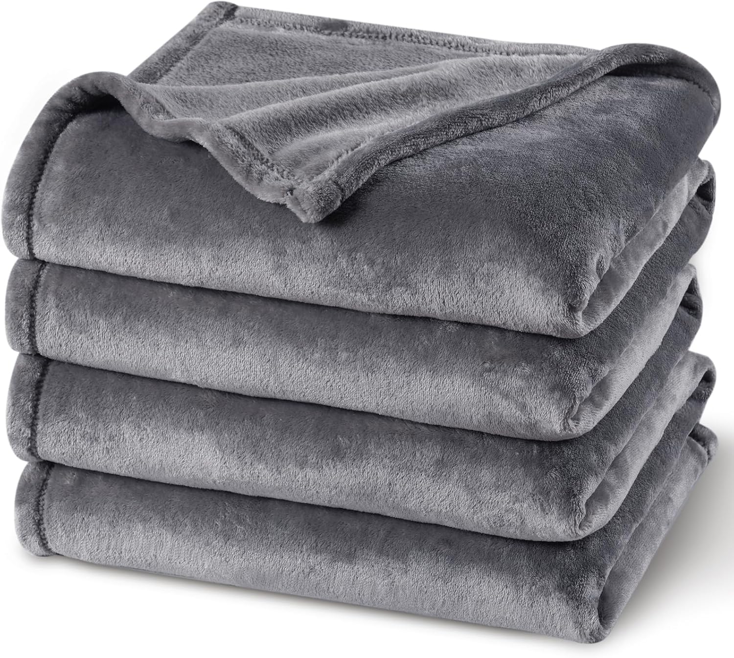Outdoor Camping Movies - Coperta in pile grigia, leggera, per