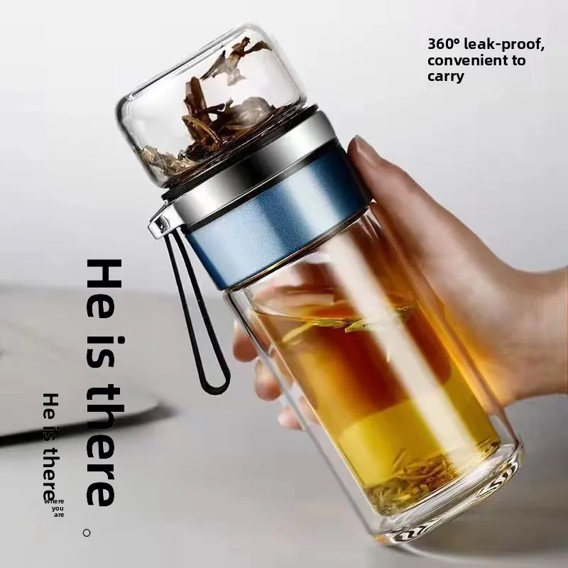 Portable Water Filter - Tazza a Doppio Strato in Vetro
