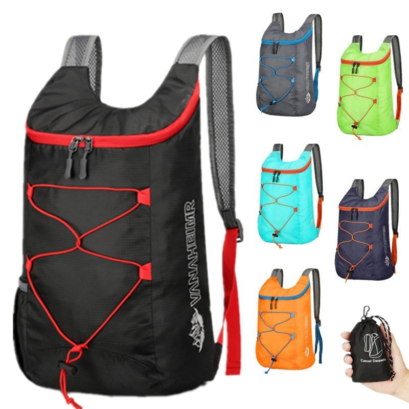 Outdoor Y Camping - Zaino pieghevole multifunzionale per esterni, borsa