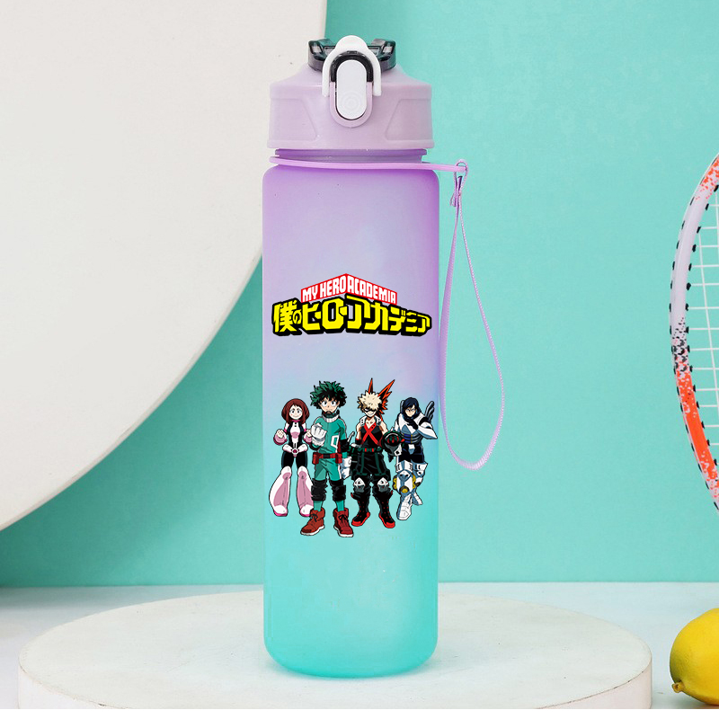 Outdoor Y Camping - Borraccia da 750ml con cannuccia, ispirata
