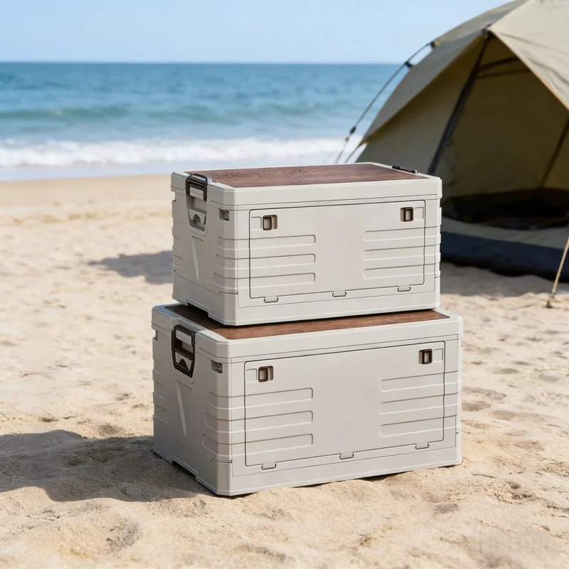 Outdoor Camping Bin - Contenitore Portaoggetti per Auto, Scatola Pieghevole