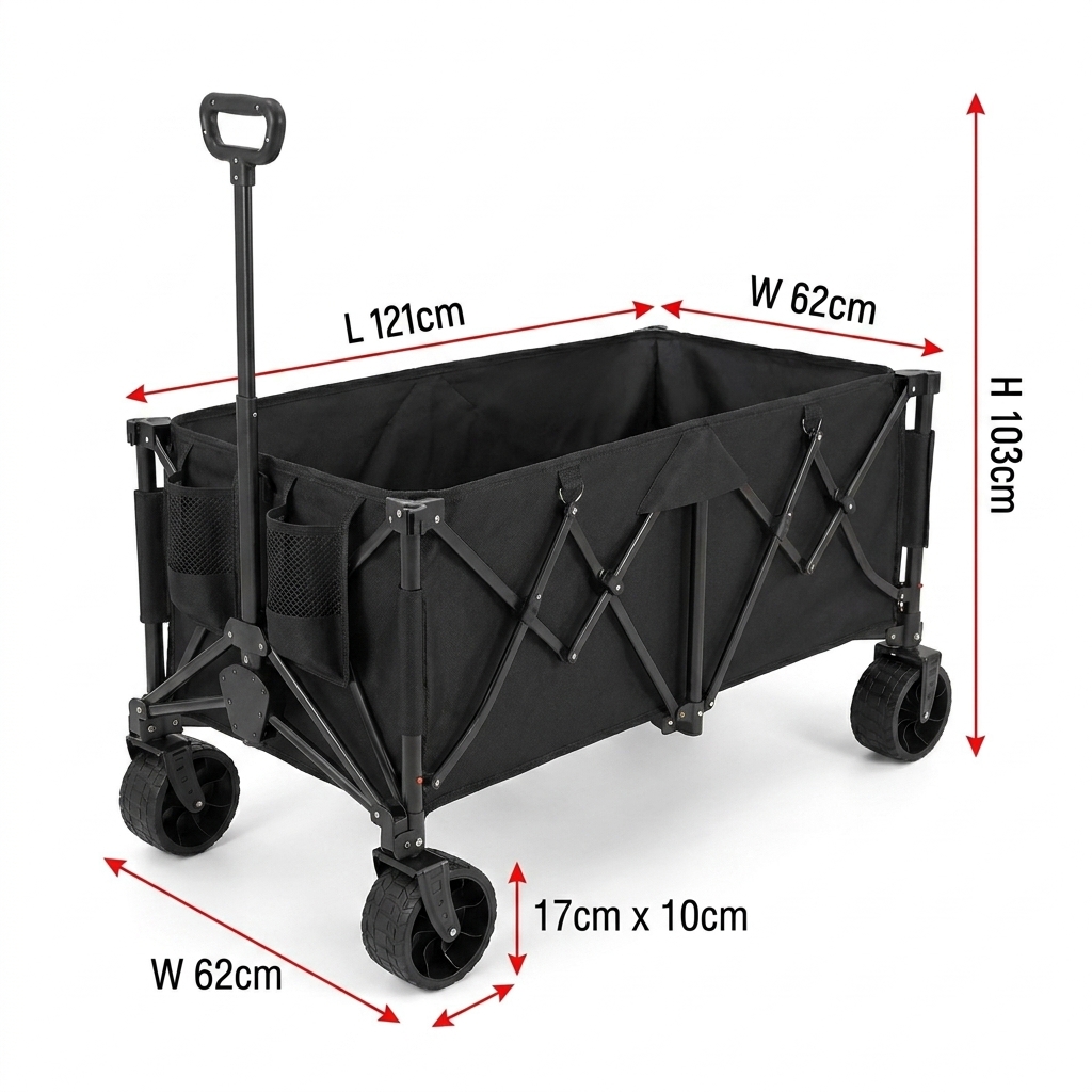 Outdoor Camping Table - Carrello Pieghevole Personalizzato per Carichi Pesanti