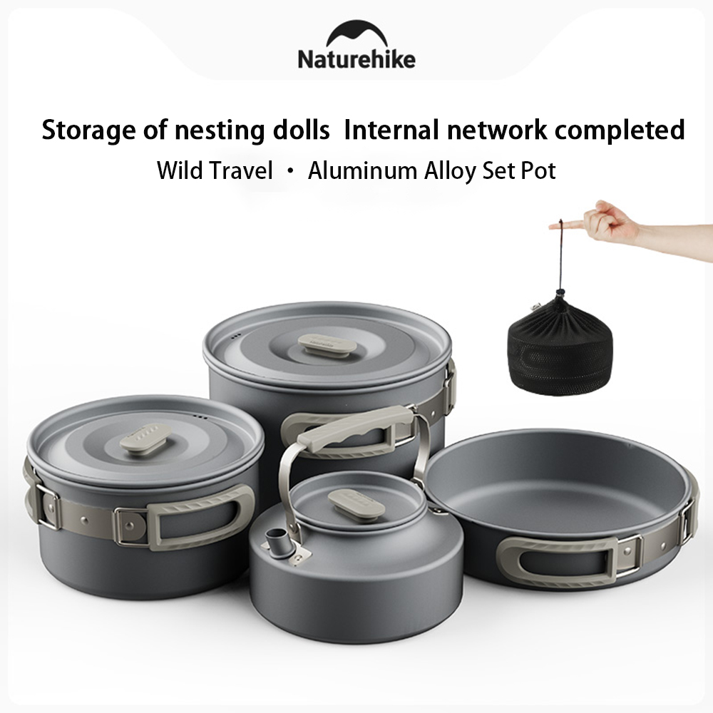 Outdoor Camping Cooking Set - Naturehike Set di pentole da esterno,