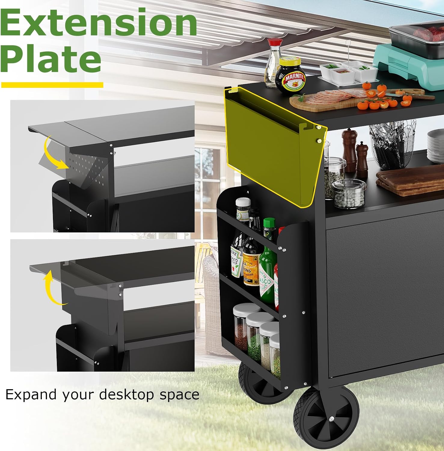 Carrello da esterno per barbec - Outdoor Camping Table recensione e prezzo
