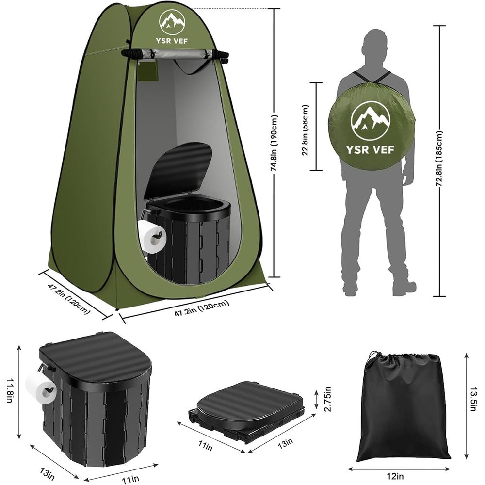 Kit WC Portatile, Toilette da  - Outdoor Camp recensione e prezzo