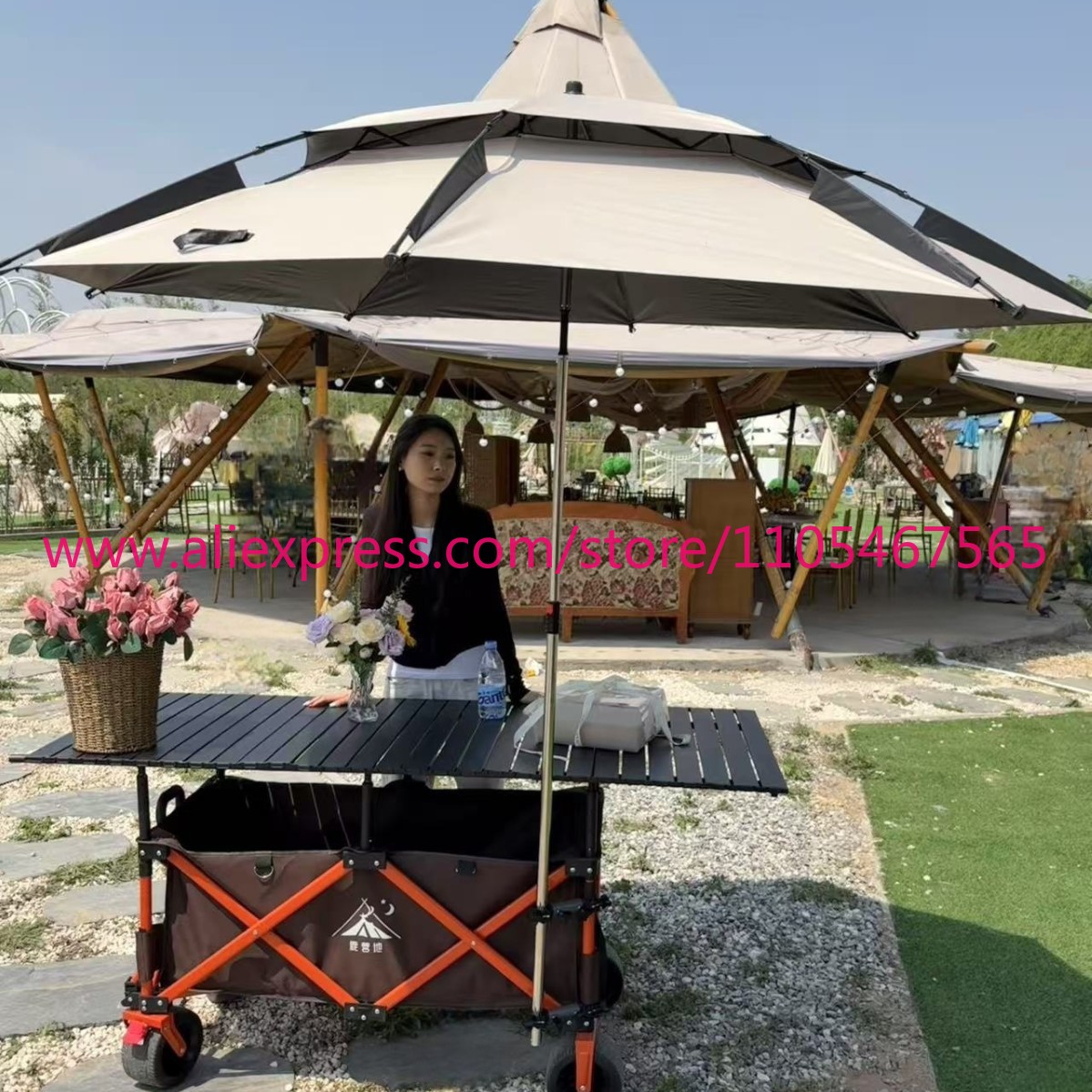 Carrello pieghevole grande per - Outdoor Camping Table recensione e prezzo