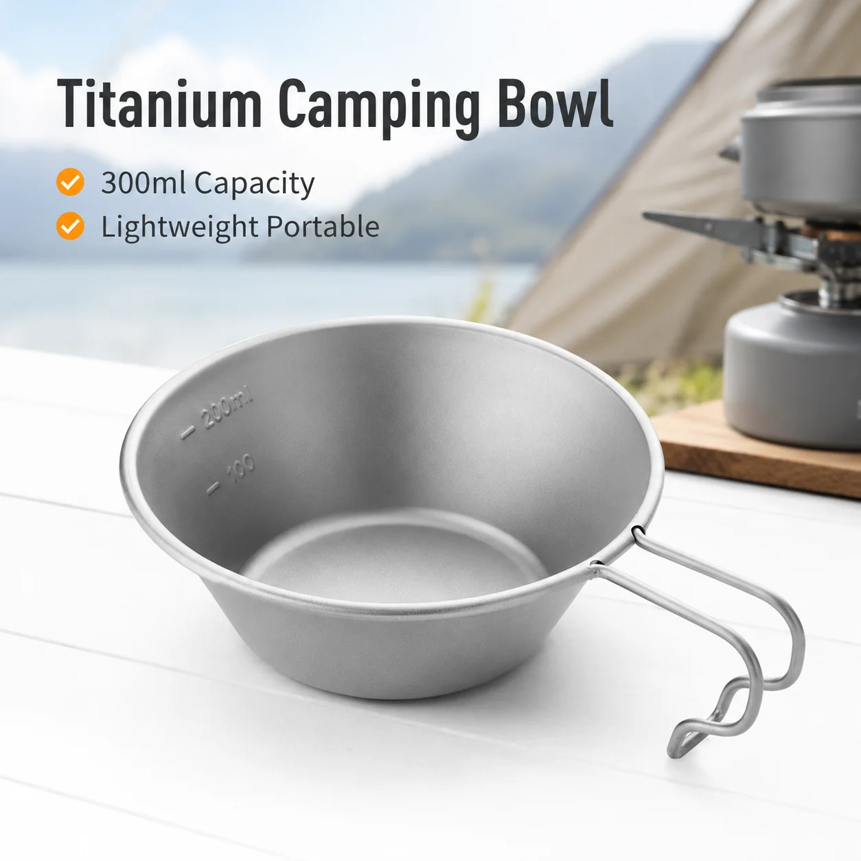 Ciotola Sierra in Titanio Legg - Outdoor Camping Meals recensione e prezzo