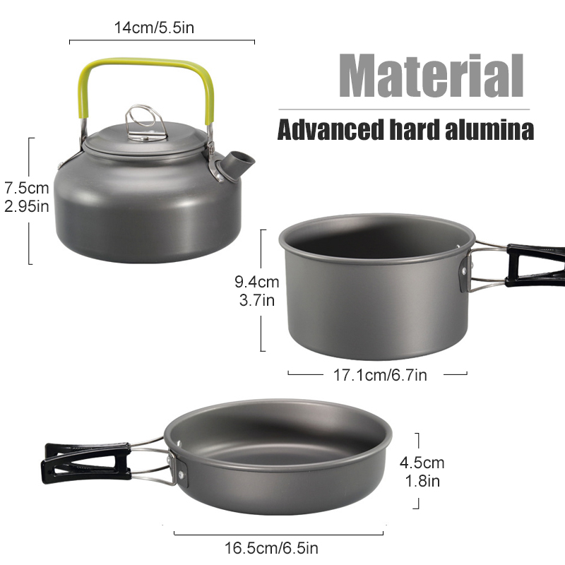 WESTTUNE Kit di pentole da cam - Outdoor Camping Cooking Set recensione e prezzo