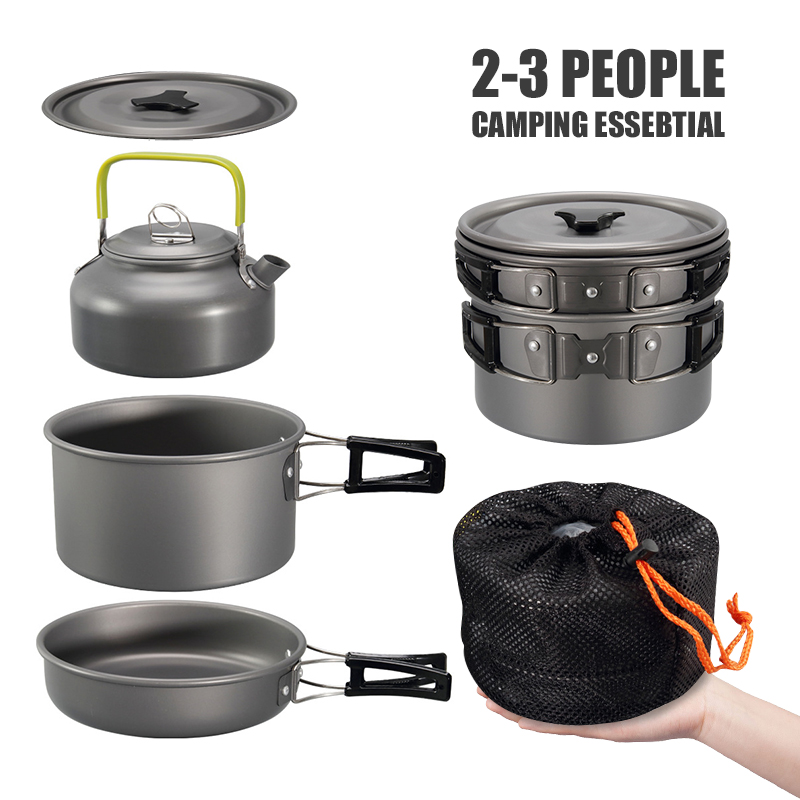 WESTTUNE Kit di pentole da cam - Outdoor Camping Cooking Set recensione e prezzo