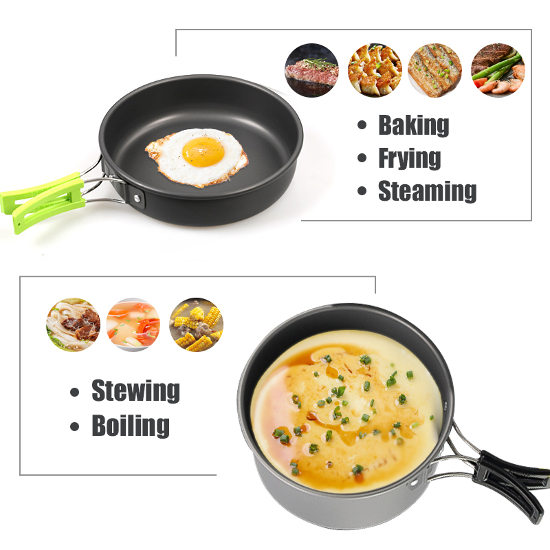 WESTTUNE Kit di pentole da cam - Outdoor Camping Cooking Set recensione e prezzo