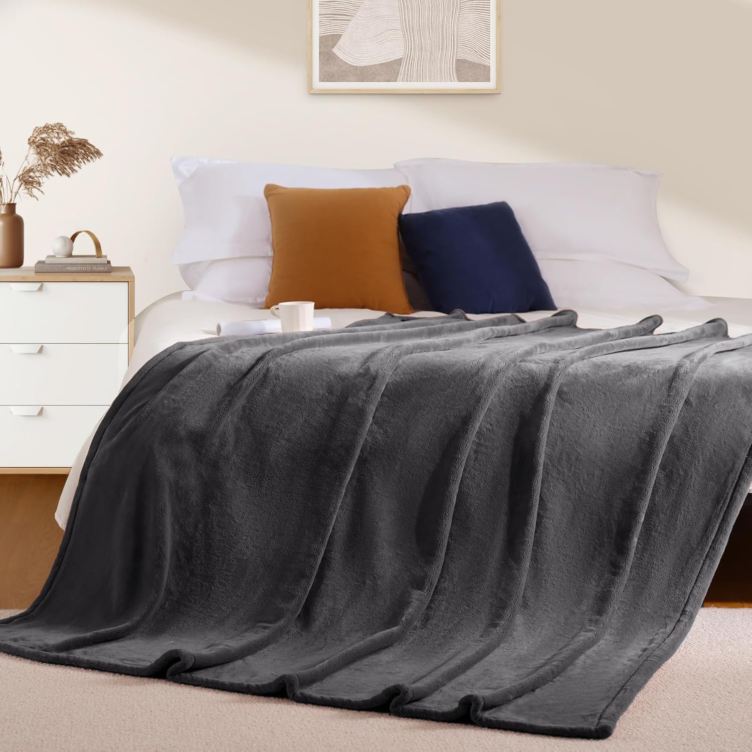 Coperta in pile grigia, legger - Outdoor Camping Movies recensione e prezzo