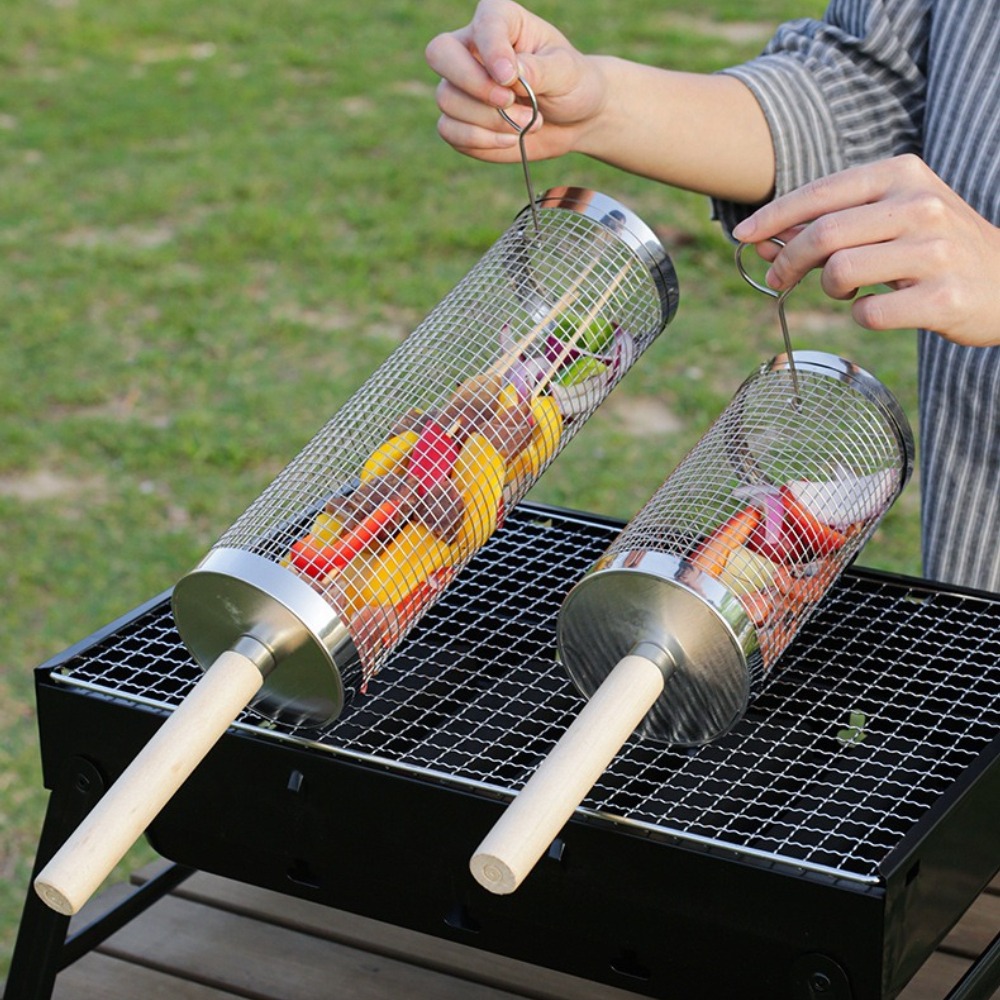 Cestello per barbecue rotante  - Outdoor Camping Cooking Set recensione e prezzo