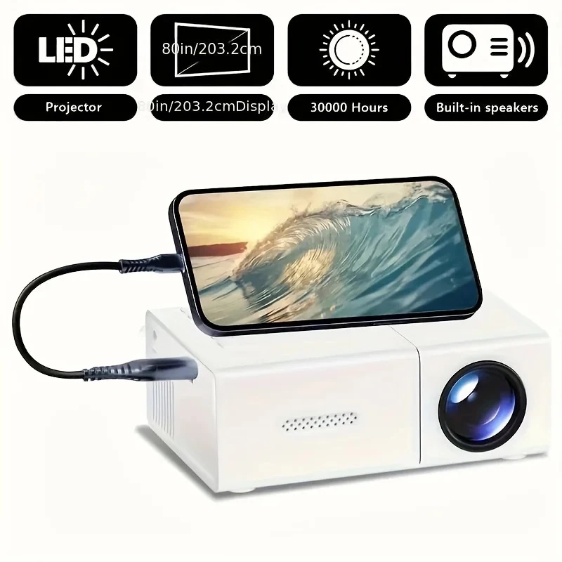 Mini Proiettore LED 1080P con  - Outdoor Camping Movies recensione e prezzo