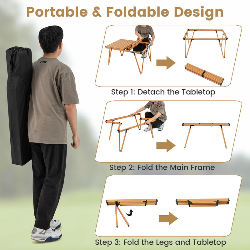 Tavolo da Picnic Pieghevole Si - Outdoor Camping Table recensione e prezzo